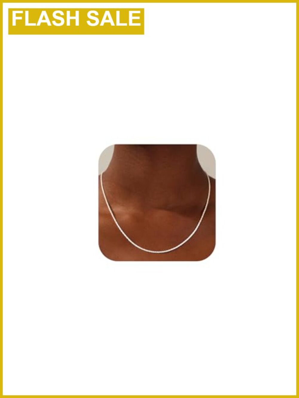 S925 Sterling Silver Necklace for Women 2mm 3mm Chain